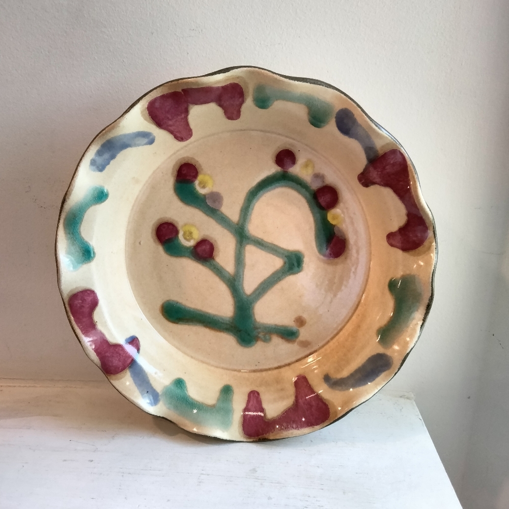 Daniel Lasser ceramic pie plate dish